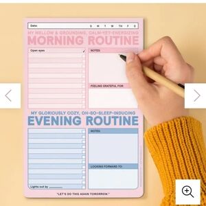 Morning and Evening Routine Notepad - NWT
